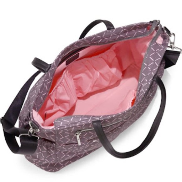 MILLY Luxe Baby Diaper Bag with Changing Pad in Grey and Pink Brand New - Picture 2 of 8